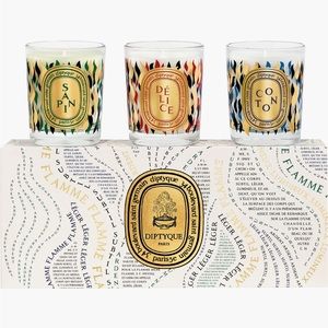 [New-LE] Diptyque Holiday Candle Trio Gift Set ft Sapin, Delice, Coton